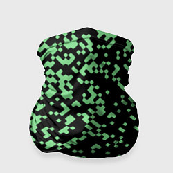 Бандана-труба Green pixel, цвет: 3D-принт