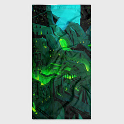 Бандана-труба Зелёный город, цвет: 3D-принт — фото 2