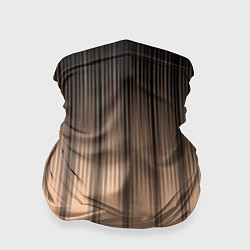 Бандана-труба Персиковый полосатый градиент, цвет: 3D-принт