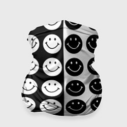Бандана-труба Smiley black and white, цвет: 3D-принт