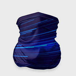Бандана-труба Яркие неоновые полосы - минимализм, цвет: 3D-принт