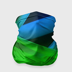 Бандана-труба Blue green abstract, цвет: 3D-принт