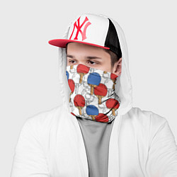 Бандана-труба Настольный теннис - ракетки, цвет: 3D-принт — фото 2