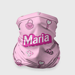 Бандана Имя Мария в стиле барби - розовый паттерн аксессуа