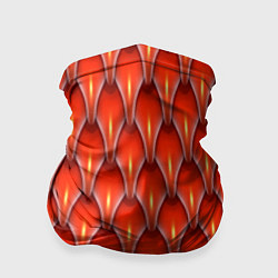 Бандана-труба Шкура красного дракона, цвет: 3D-принт