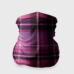 Бандана-труба Фиолетовая шотландская клетка, цвет: 3D-принт