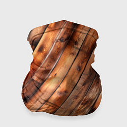 Бандана-труба Деревянная обшивка, цвет: 3D-принт