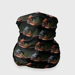 Бандана-труба Зубастые рыбы, цвет: 3D-принт