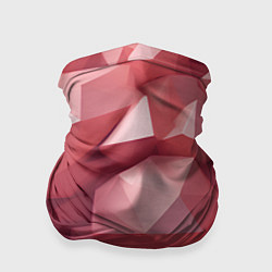Бандана-труба Розовые полигоны, цвет: 3D-принт