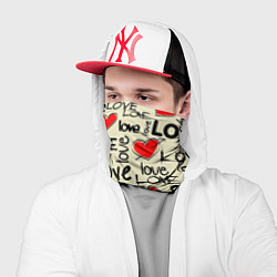 Бандана-труба Abstraction of love, цвет: 3D-принт — фото 2