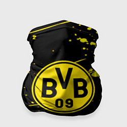Бандана-труба Borussia yellow splash, цвет: 3D-принт