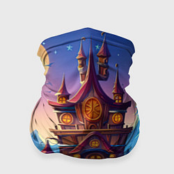 Бандана-труба Новогодний сказочный замок, цвет: 3D-принт
