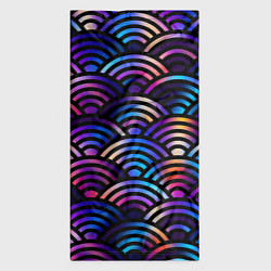 Бандана-труба Разноцветные волны-чешуйки, цвет: 3D-принт — фото 2