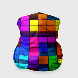 Бандана-труба Радужный кубизм, цвет: 3D-принт