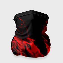 Бандана-труба Красное пламя, цвет: 3D-принт