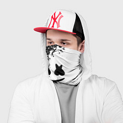 Бандана-труба Marshmello dj краски, цвет: 3D-принт — фото 2