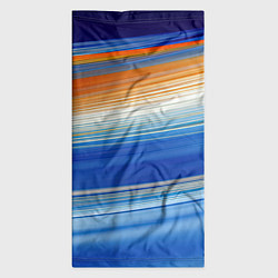 Бандана-труба Оранжевые и синий градиент, цвет: 3D-принт — фото 2