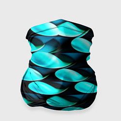 Бандана-труба Голубые чешуйки, цвет: 3D-принт