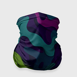 Бандана-труба Неопределенный яркий камуфляж, цвет: 3D-принт