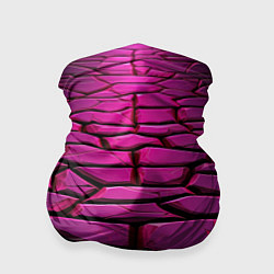 Бандана-труба Фиолетовая абстрактная плитка, цвет: 3D-принт