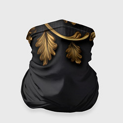 Бандана-труба Золотые объемные листья, цвет: 3D-принт