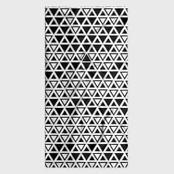 Бандана-труба Треугольники чёрные и белые, цвет: 3D-принт — фото 2