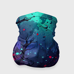 Бандана Абстрактный камуфляж в кислотных абстрактных пятна