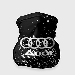 Бандана-труба Audi белая краска авто спорт, цвет: 3D-принт