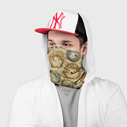 Бандана-труба Паттерн лесной ежик, цвет: 3D-принт — фото 2