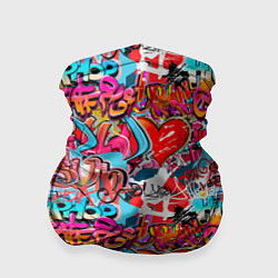 Бандана-труба Hip Hop Graffiti, цвет: 3D-принт