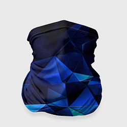 Бандана Синие мелкие осколки калейдоскоп