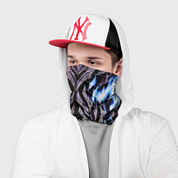 Бандана-труба Камень и синий огонь, цвет: 3D-принт — фото 2