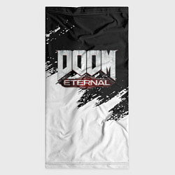 Бандана-труба Doom eternal белые краски, цвет: 3D-принт — фото 2