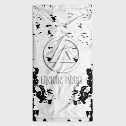 Бандана-труба Linkin park краски лого чёрно белый, цвет: 3D-принт — фото 2
