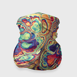 Бандана-труба Абстрактный разноцветный паттерн, цвет: 3D-принт