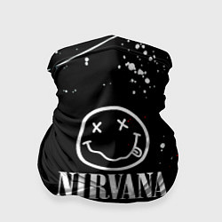 Бандана-труба Nirvana брызги красок, цвет: 3D-принт