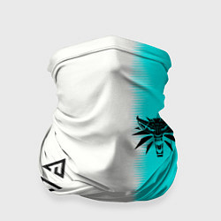 Бандана-труба Ведьмак лого краска текстура, цвет: 3D-принт