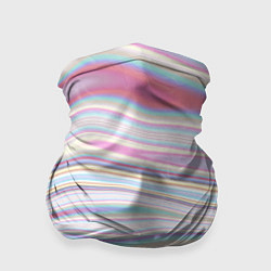 Бандана-труба Мрамор узор розово-голубой, цвет: 3D-принт