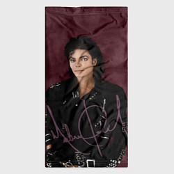 Бандана-труба Michael Jackson на бордовом фоне, цвет: 3D-принт — фото 2