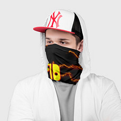 Бандана-труба Нинтендо шторм огненоое лого, цвет: 3D-принт — фото 2