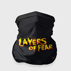 Бандана-труба Layers of Fear огненный стиль хоррор, цвет: 3D-принт