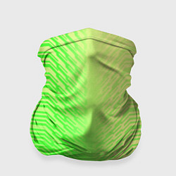 Бандана-труба Зелёные градиентные линии, цвет: 3D-принт