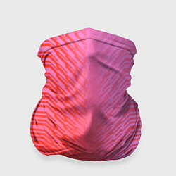 Бандана-труба Красные градиентные линии, цвет: 3D-принт