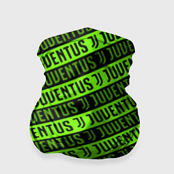 Бандана-труба Juventus green pattern sport, цвет: 3D-принт