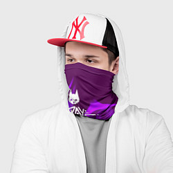 Бандана-труба Stray неоновый огонь, цвет: 3D-принт — фото 2