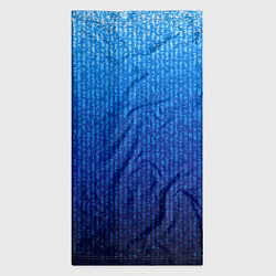 Бандана-труба Сине-голубой в вертикальную полоску, цвет: 3D-принт — фото 2