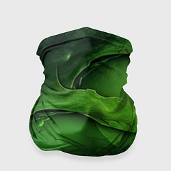 Бандана-труба Зеленая яркая абстрактная текстура, цвет: 3D-принт