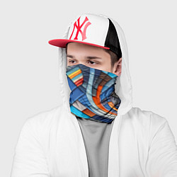 Бандана-труба Абстрактный авангардный пэчворк - нейросеть, цвет: 3D-принт — фото 2