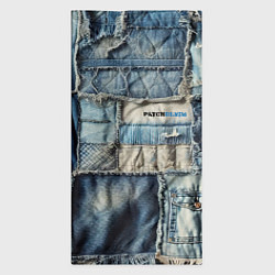 Бандана-труба Patchwork denim - vogue, цвет: 3D-принт — фото 2