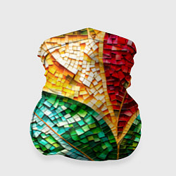 Бандана Яркая мозаика с разноцветным абстрактным узором и